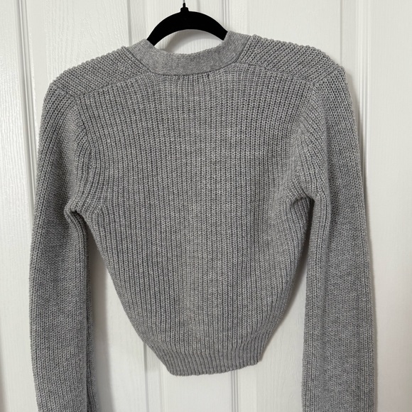 Dynamite Light Gray Buttoned Cardigan - Picture 4 of 5